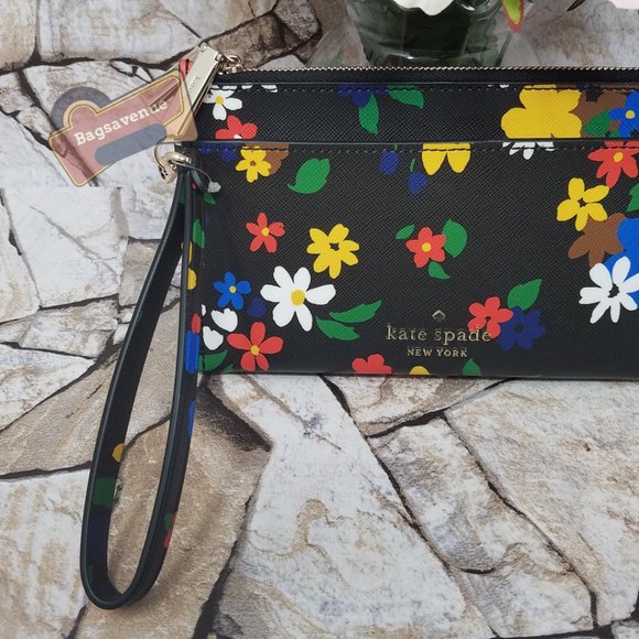 Sailing Medium Double Zip Wristlet Kate Spade - Picture 8 of 14